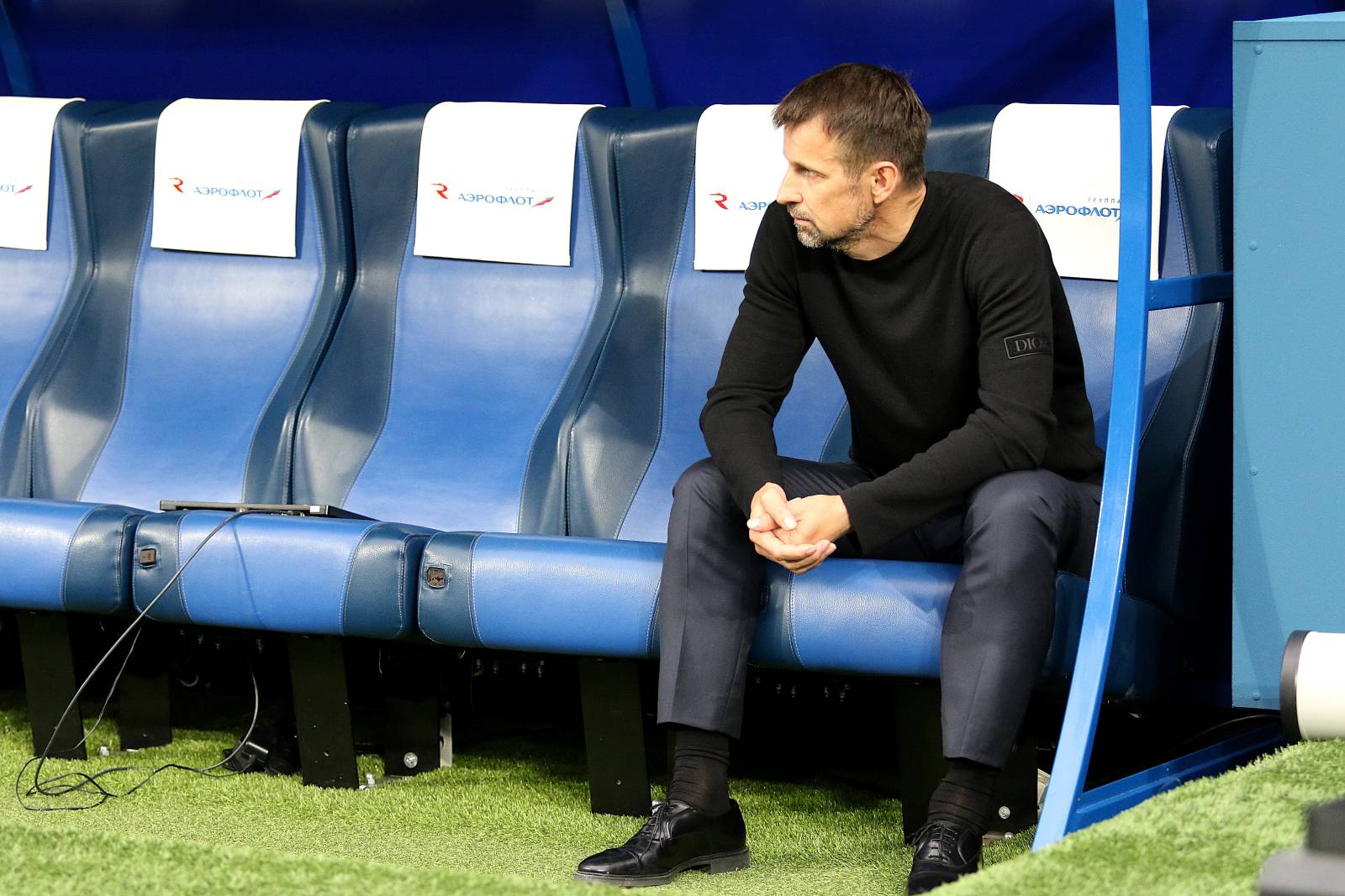 Сергей Семак дает интервью