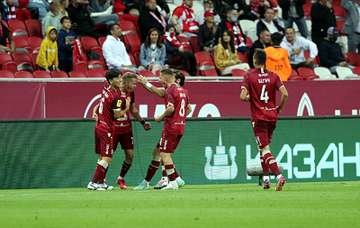 Футболисты «Рубина» играли в Лиге Конференций с нарисованными на форме номерами