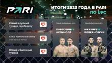 Итоги 2023 года в PARI. Главным событием UFC стал второй бой Махачева и Волкановски