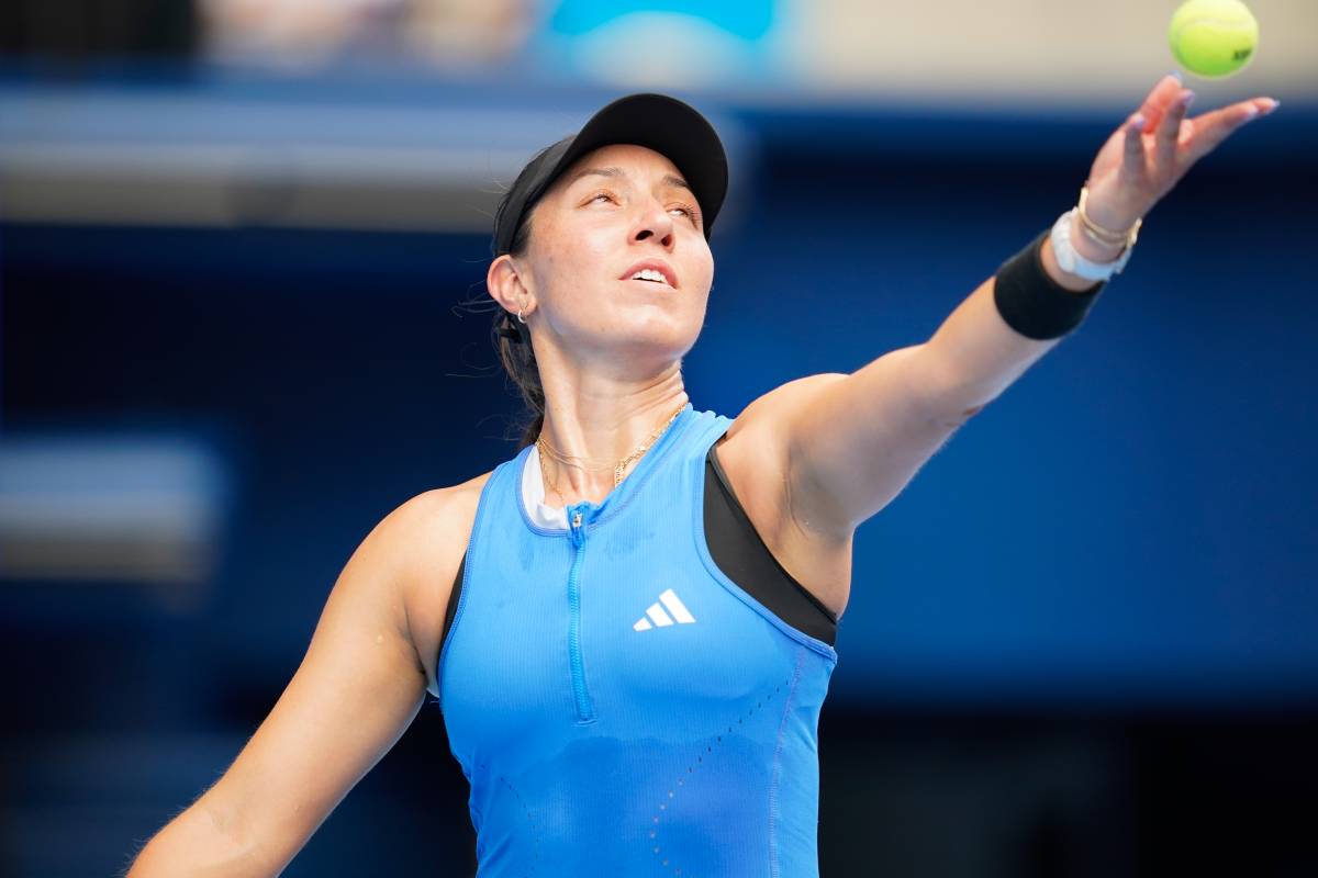 Джессика Пегула на тренировке