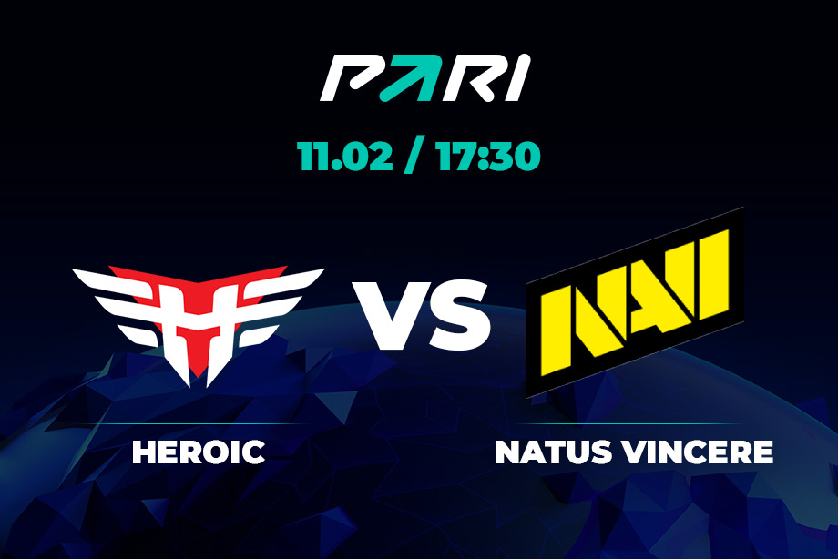 The client of PARI put 300,000 rubles on the victory of Heroic over NAVI at IEM Katowice 2023
